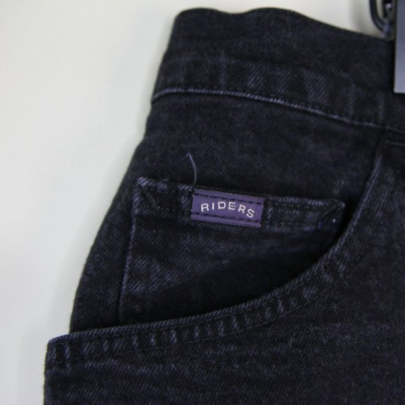 Vintage 90s Black High Waisted Black Mom Jeans - Picture 7 of 12